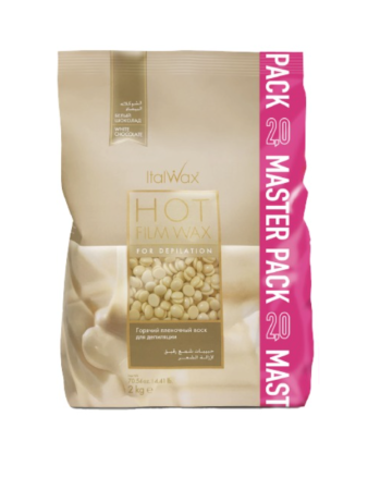 Воск горячий (пленочный) ITALWAX Белый шоколад гранулы 2 кг